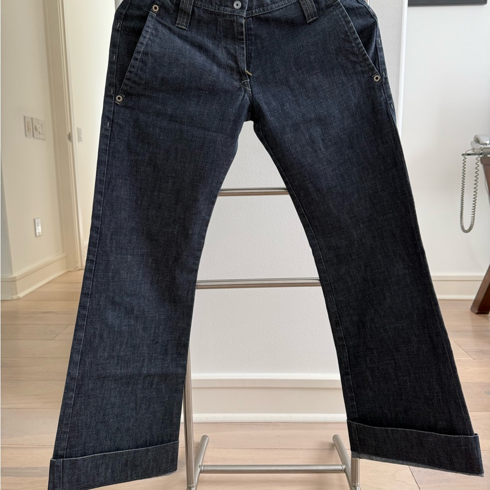J.Lindeberg Low rise Blue Wide Leg Jeans